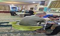 برپایی میز ارائه خدمات پزشکی و آموزشی در روستای وینه - سد امیر کبیر